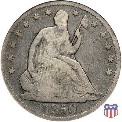 Liberty Seated - Variety 1 (1839-1866) 1850 (Philadelphia)