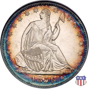 Liberty Seated - Variety 1 (1839-1866) 1851 (New Orleans)