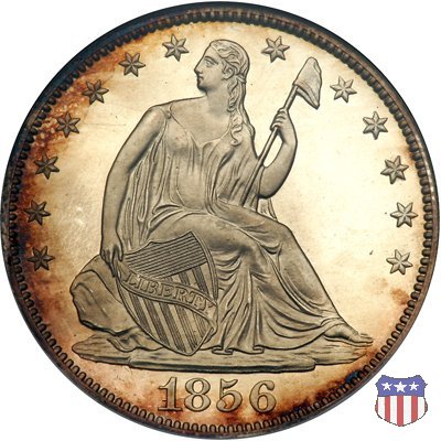 Liberty Seated - Variety 1 (1839-1866) 1856 (Philadelphia)