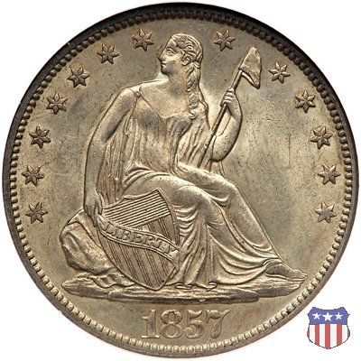 Liberty Seated - Variety 1 (1839-1866) 1857 (New Orleans)