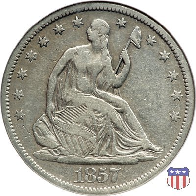 Liberty Seated - Variety 1 (1839-1866) 1857 (San Francisco)