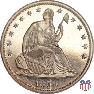 Liberty Seated - Variety 1 (1839-1866) 1859 (Philadelphia)