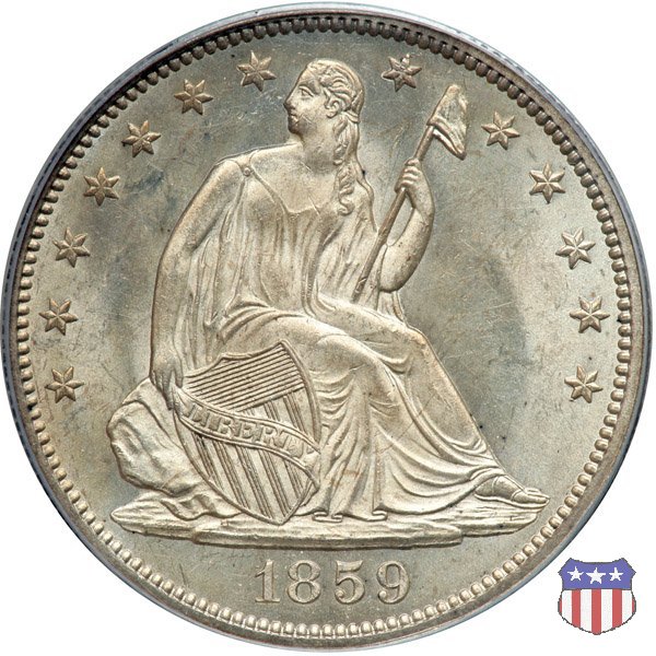 Liberty Seated - Variety 1 (1839-1866) 1859 (Philadelphia)