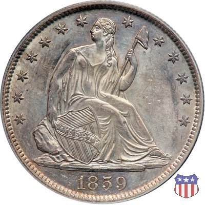 Liberty Seated - Variety 1 (1839-1866) 1859 (New Orleans)