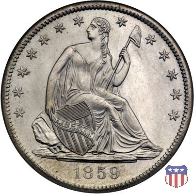 Liberty Seated - Variety 1 (1839-1866) 1859 (San Francisco)