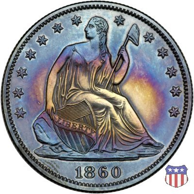 Liberty Seated - Variety 1 (1839-1866) 1860 (Philadelphia)