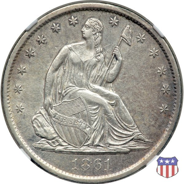 Liberty Seated - Variety 1 (1839-1866) 1861 (San Francisco)