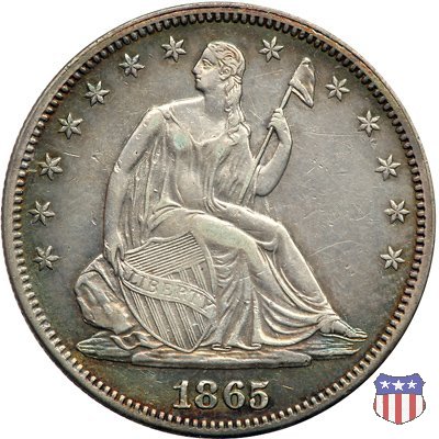 Liberty Seated - Variety 1 (1839-1866) 1865 (Philadelphia)