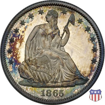 Liberty Seated - Variety 1 (1839-1866) 1865 (Philadelphia)