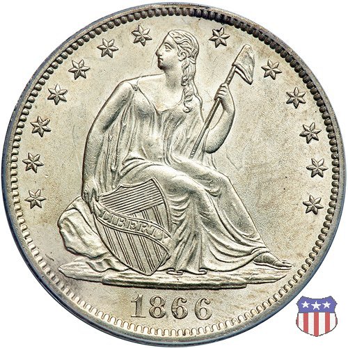 Liberty Seated - Variety 1 (1839-1866) 1866 (San Francisco)