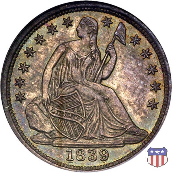 Liberty Seated - Variety 2 (1838-1859) 1839 (New Orleans)