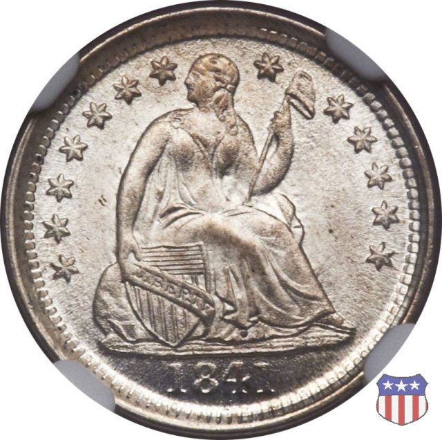 Liberty Seated - Variety 2 (1838-1859) 1841 (New Orleans)