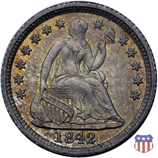 Liberty Seated - Variety 2 (1838-1859) 1842 (New Orleans)