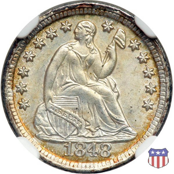 Liberty Seated - Variety 2 (1838-1859) 1848 (New Orleans)