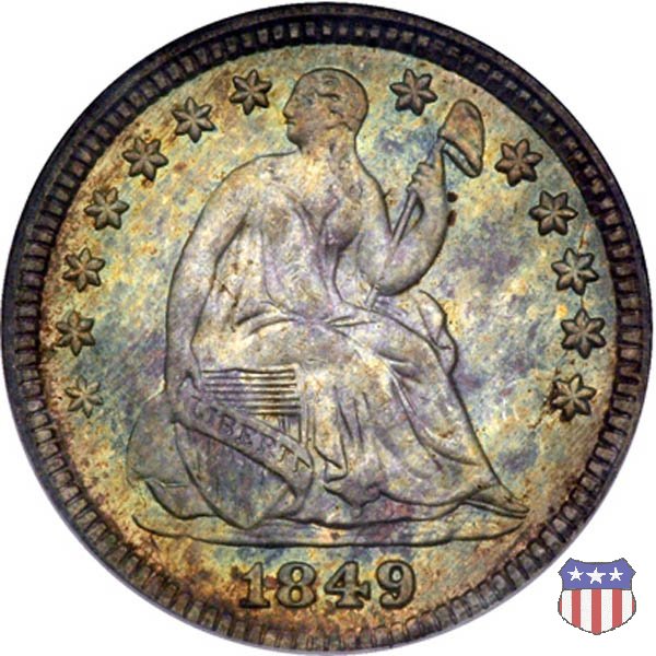 Liberty Seated - Variety 2 (1838-1859) 1849 (Philadelphia)