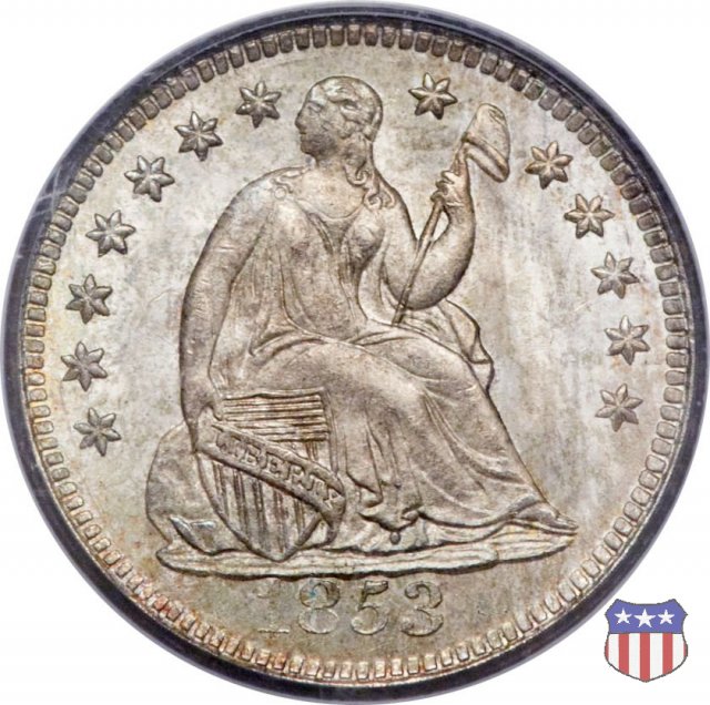 Liberty Seated - Variety 2 (1838-1859) 1853 (New Orleans)