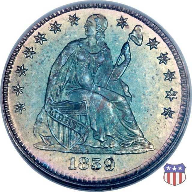 Liberty Seated - Variety 2 (1838-1859) 1859 (Philadelphia)