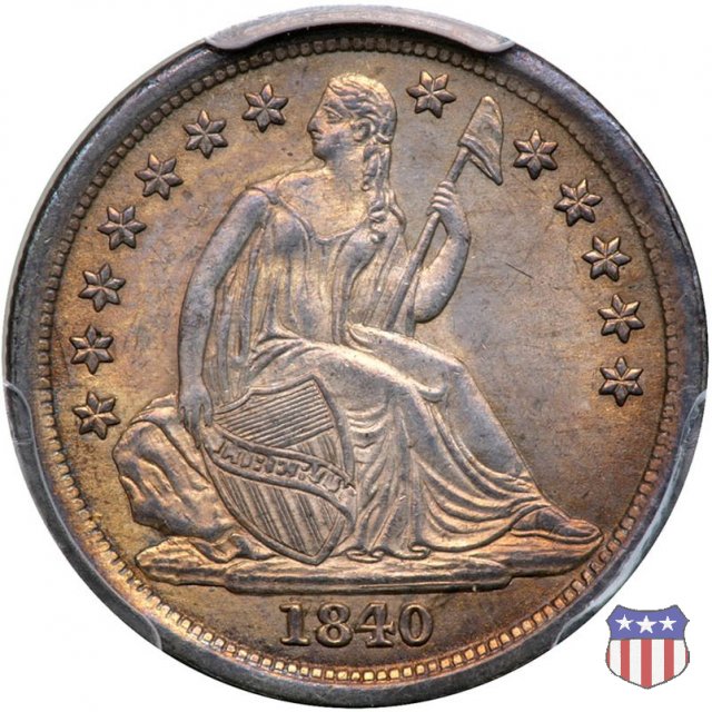 Liberty Seated - Variety 2 (1838-1860) 1840 (Philadelphia)