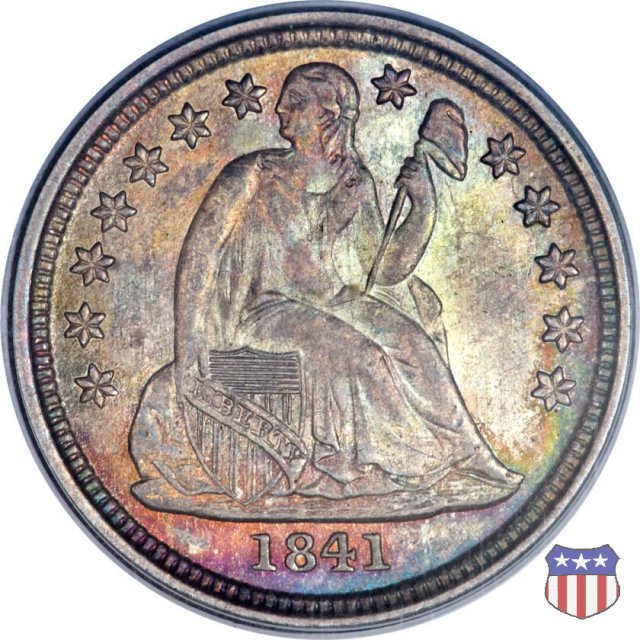 Liberty Seated - Variety 2 (1838-1860) 1841 (New Orleans)