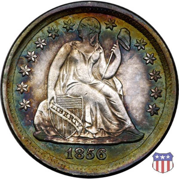 Liberty Seated - Variety 2 (1838-1860) 1856 (Philadelphia)