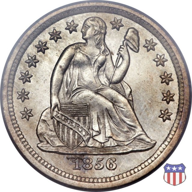 Liberty Seated - Variety 2 (1838-1860) 1856 (San Francisco)