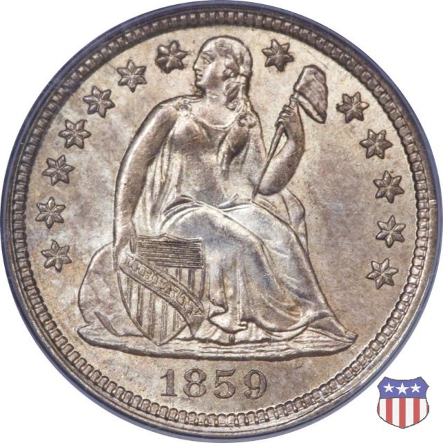 Liberty Seated - Variety 2 (1838-1860) 1859 (New Orleans)