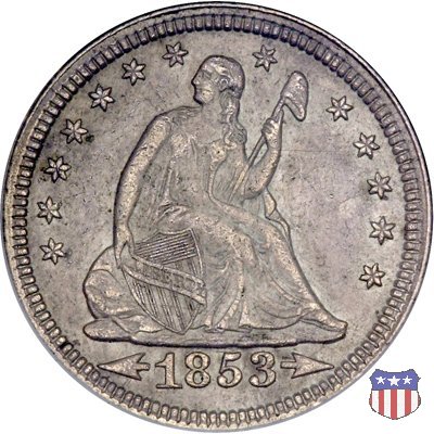 Liberty Seated - Variety 2 (1853) 1853 (Philadelphia)