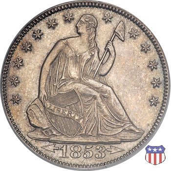 Liberty Seated - Variety 2 (1853) 1853 (New Orleans)