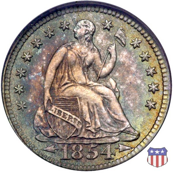 Liberty Seated - Variety 3 (1853-1855) 1854 (New Orleans)