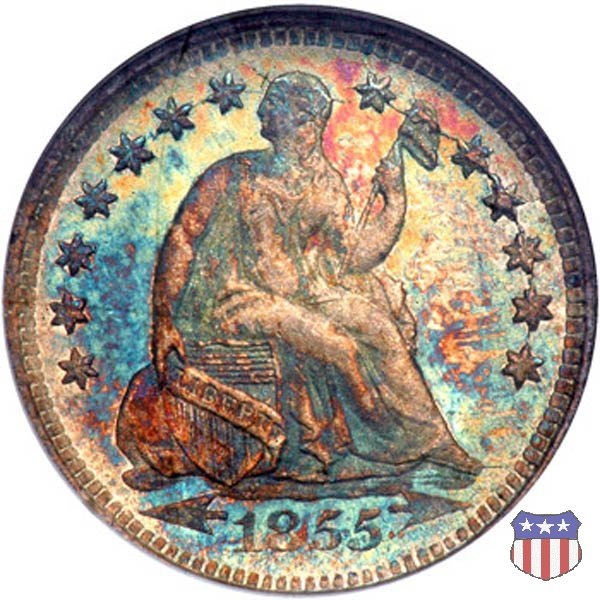 Liberty Seated - Variety 3 (1853-1855) 1855 (New Orleans)