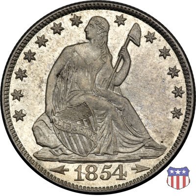 Liberty Seated - Variety 3 (1854-1855) 1854 (New Orleans)