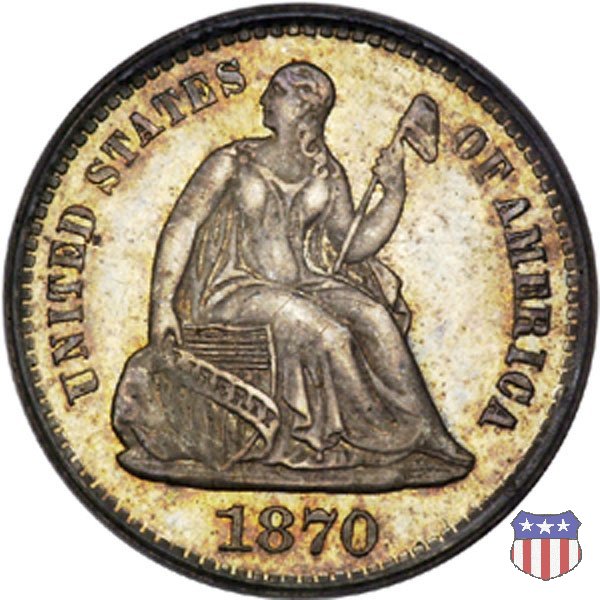 Liberty Seated - Variety 4 (1860-1873) 1870 (San Francisco)