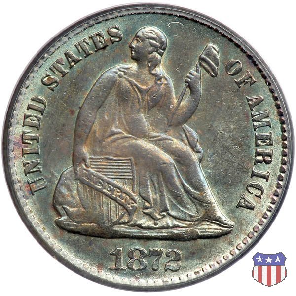 Liberty Seated - Variety 4 (1860-1873) 1872 (Philadelphia)