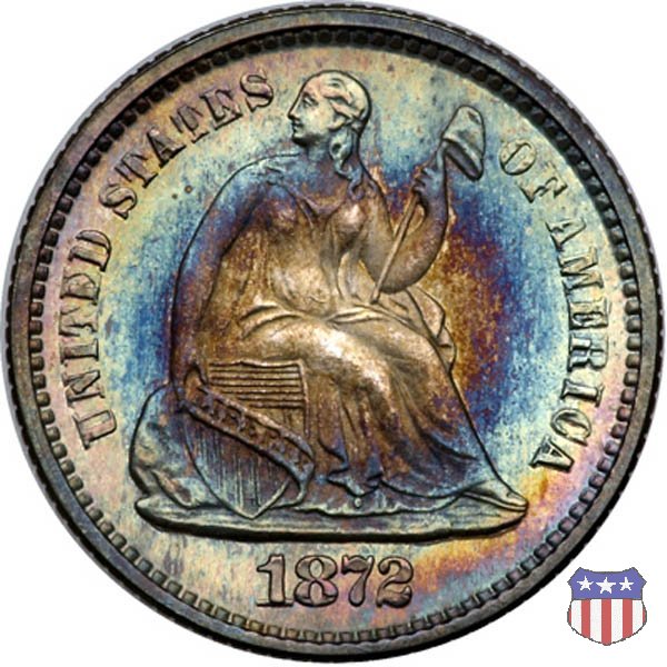 Liberty Seated - Variety 4 (1860-1873) 1872 (Philadelphia)