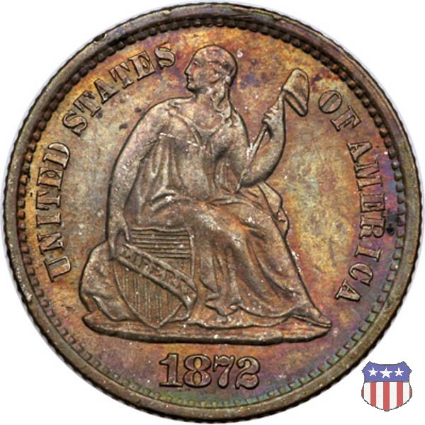 Liberty Seated - Variety 4 (1860-1873) 1872 (San Francisco)