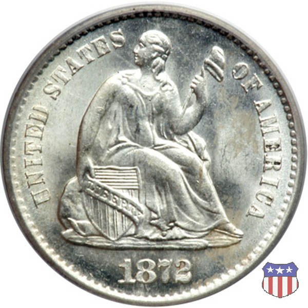 Liberty Seated - Variety 4 (1860-1873) 1872 (San Francisco)