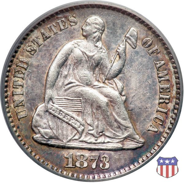 Liberty Seated - Variety 4 (1860-1873) 1873 (Philadelphia)