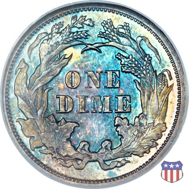 Liberty Seated - Variety 4 (1860-1891) 1869 (Philadelphia)