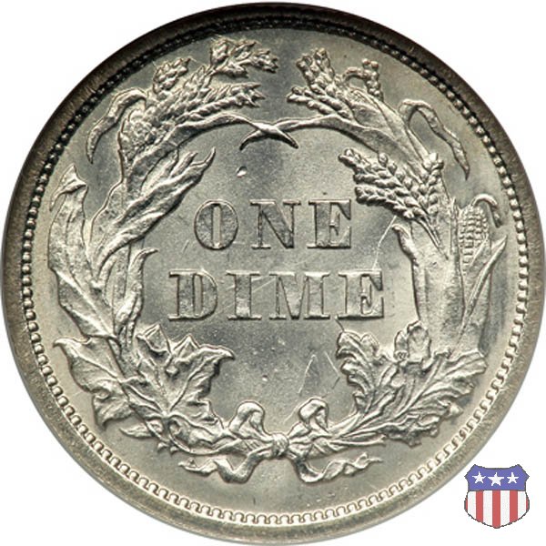 Liberty Seated - Variety 4 (1860-1891) 1871 (Philadelphia)