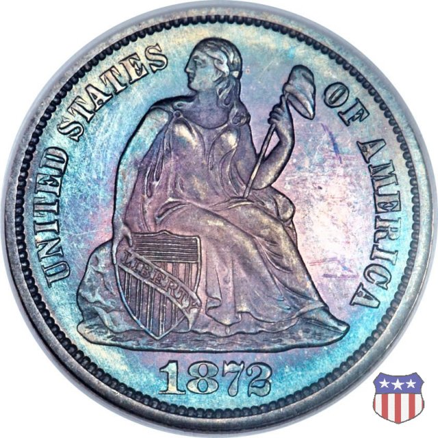 Liberty Seated - Variety 4 (1860-1891) 1872 (Philadelphia)