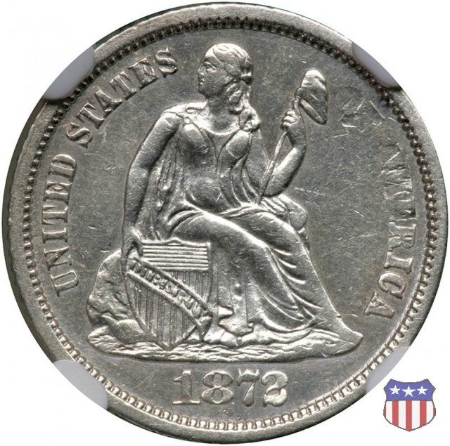 Liberty Seated - Variety 4 (1860-1891) 1872 (Carson City)