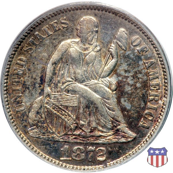 Liberty Seated - Variety 4 (1860-1891) 1872 (San Francisco)