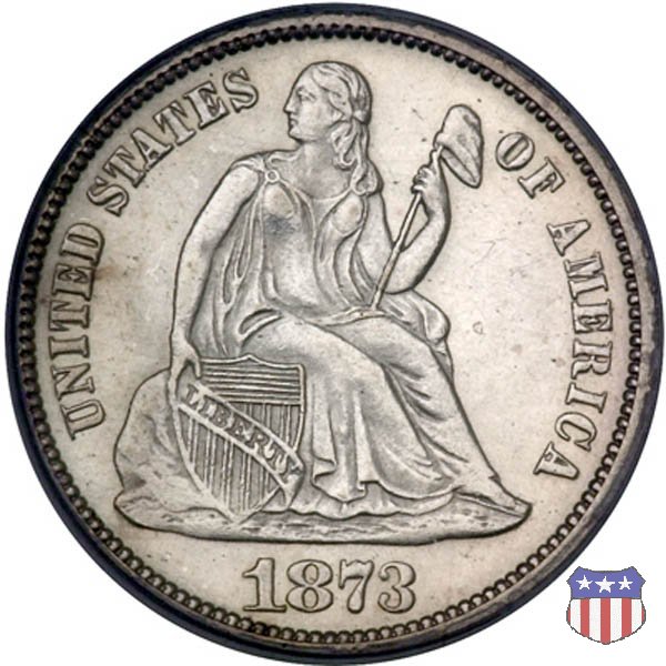 Liberty Seated - Variety 4 (1860-1891) 1873 (Philadelphia)