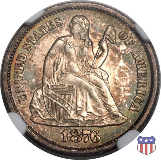 Liberty Seated - Variety 4 (1860-1891) 1876 (San Francisco)