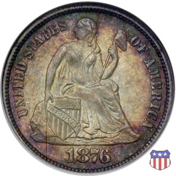 Liberty Seated - Variety 4 (1860-1891) 1876 (Philadelphia)