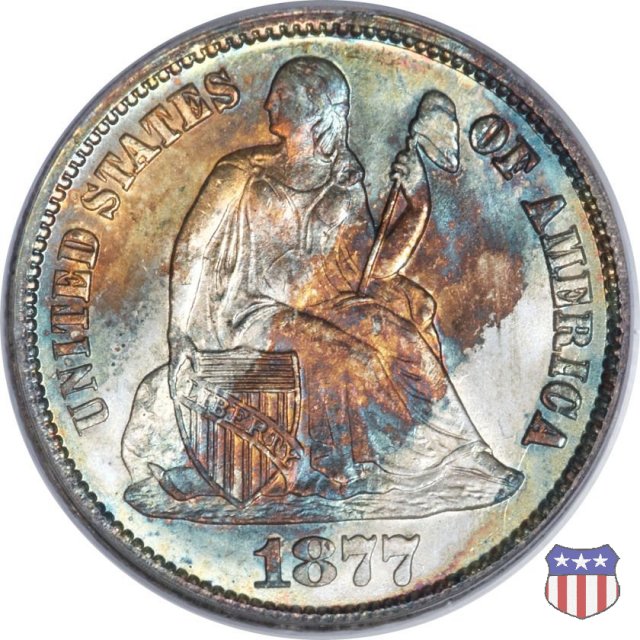 Liberty Seated - Variety 4 (1860-1891) 1877 (Philadelphia)