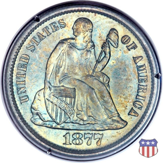 Liberty Seated - Variety 4 (1860-1891) 1877 (San Francisco)