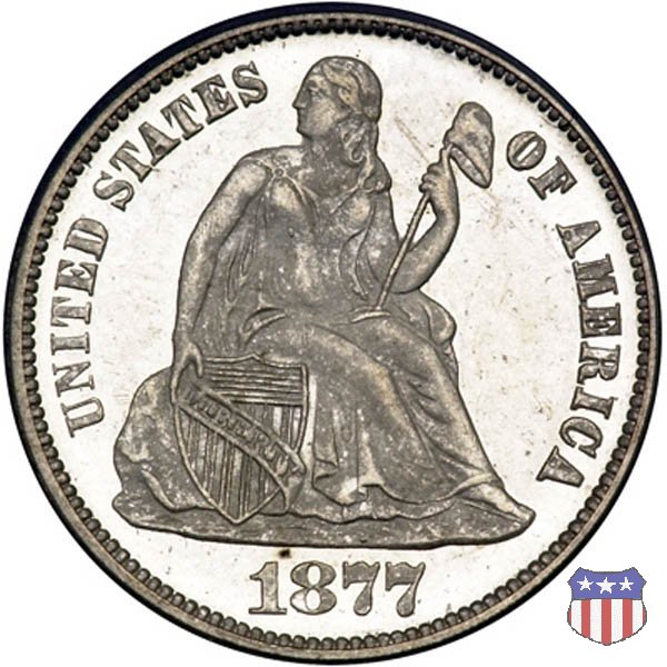 Liberty Seated - Variety 4 (1860-1891) 1877 (Philadelphia)