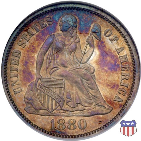 Liberty Seated - Variety 4 (1860-1891) 1880 (Philadelphia)