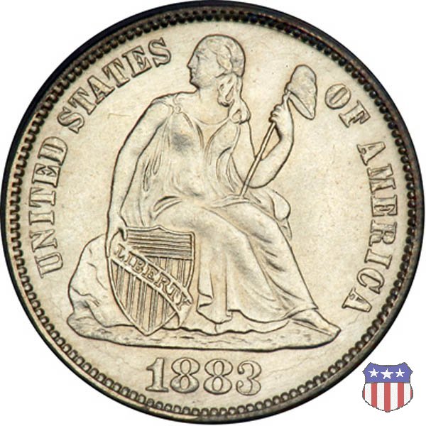 Liberty Seated - Variety 4 (1860-1891) 1883 (Philadelphia)